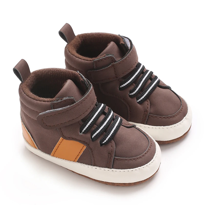 0-1 Year Old Baby Sneakers Classic Brown Casual Baby Boy Girl Shoes Anti-slip Soft First Walkers Infant Baby Unisex Shoes - Image 2