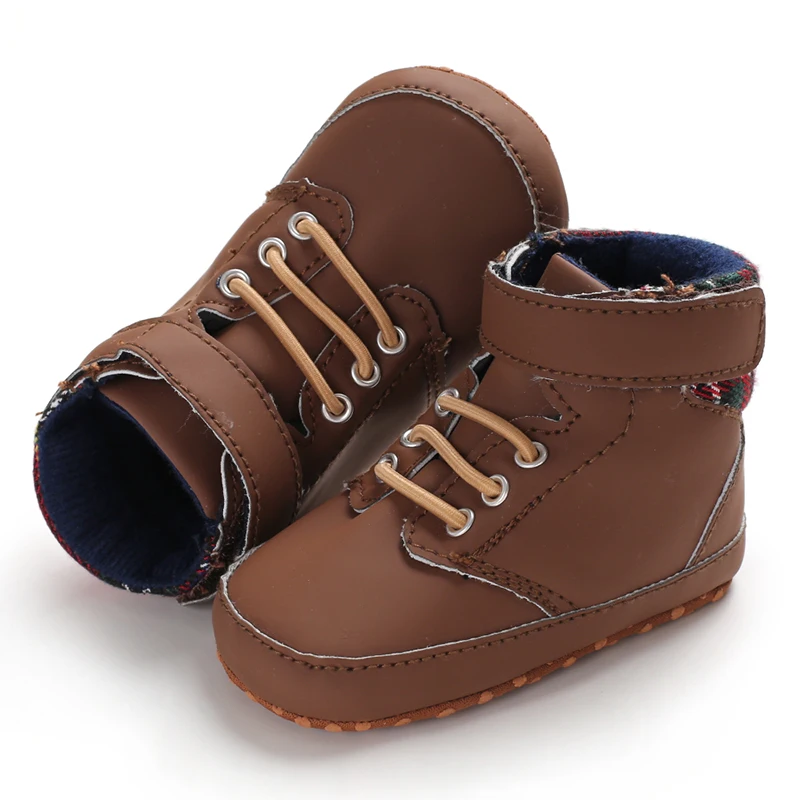 0-1 Year Old Baby Sneakers Classic Brown Casual Baby Boy Girl Shoes Anti-slip Soft First Walkers Infant Baby Unisex Shoes - Image 4