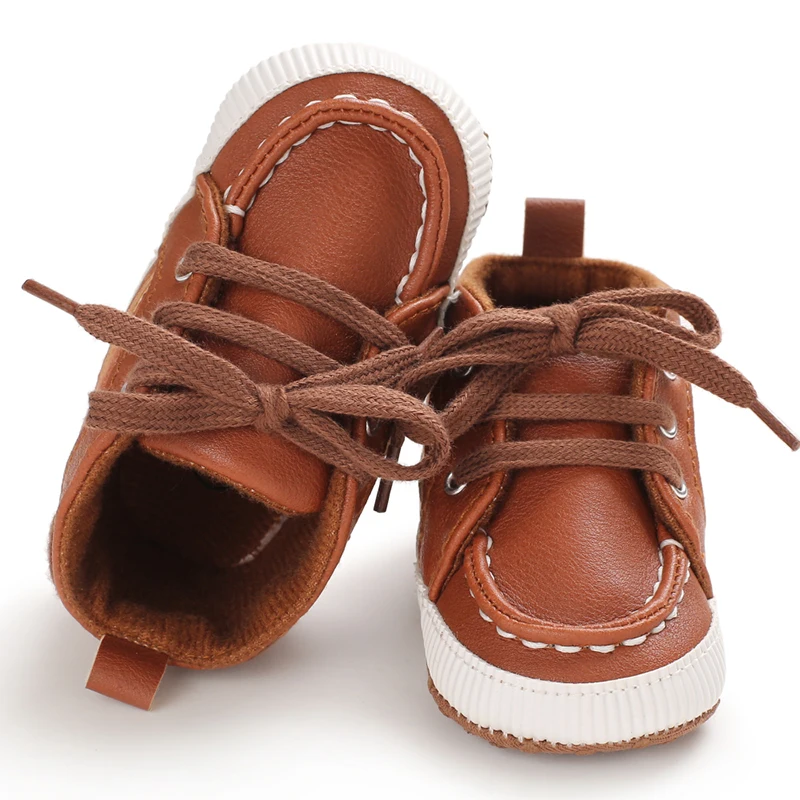 0-1 Year Old Baby Sneakers Classic Brown Casual Baby Boy Girl Shoes Anti-slip Soft First Walkers Infant Baby Unisex Shoes - Image 5