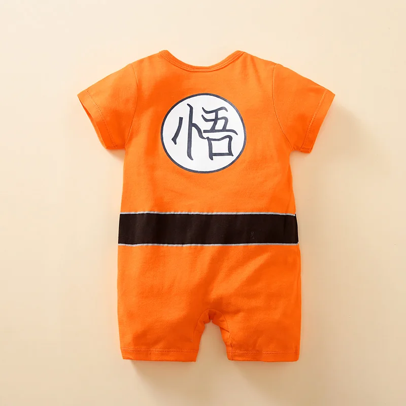 0-18 Baby Jumpsuit Anime Style Handsome Role-Playing Cotton Comfortable And Soft Summer Round Neck Short Sleeved Newborn Clothes - Image 2