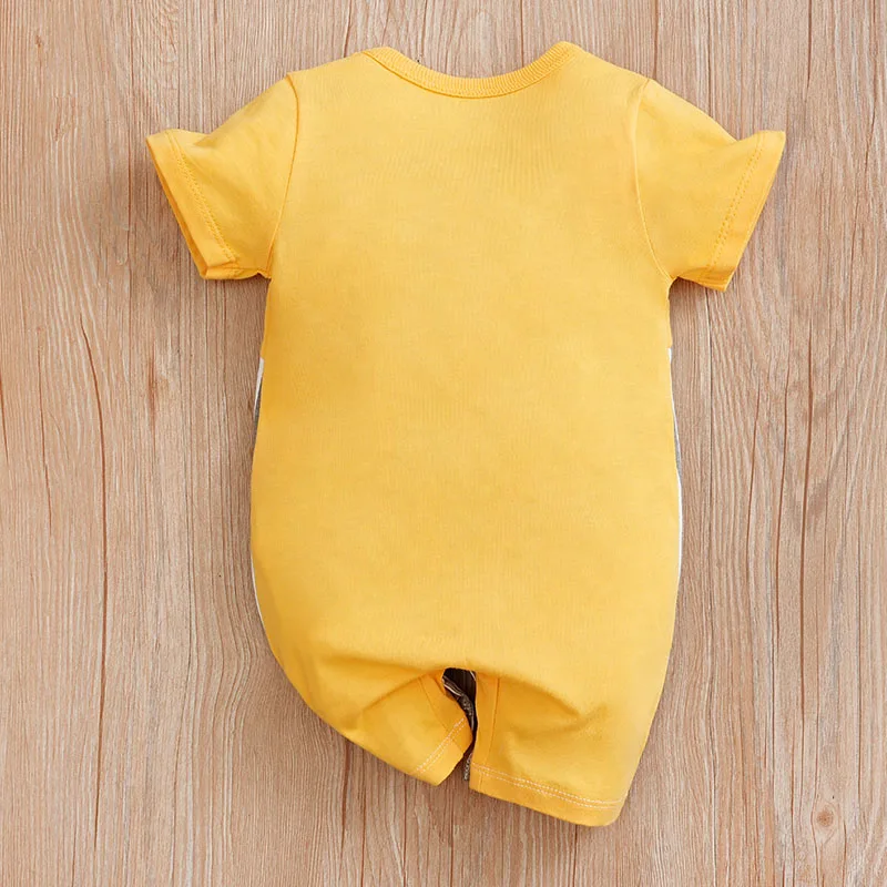 0-18 Baby Jumpsuit Cute Cartoon Mouse Print Cotton Comfortable And Soft Boy And Girl Summer Short Sleeved Newborn Clothes - Image 2
