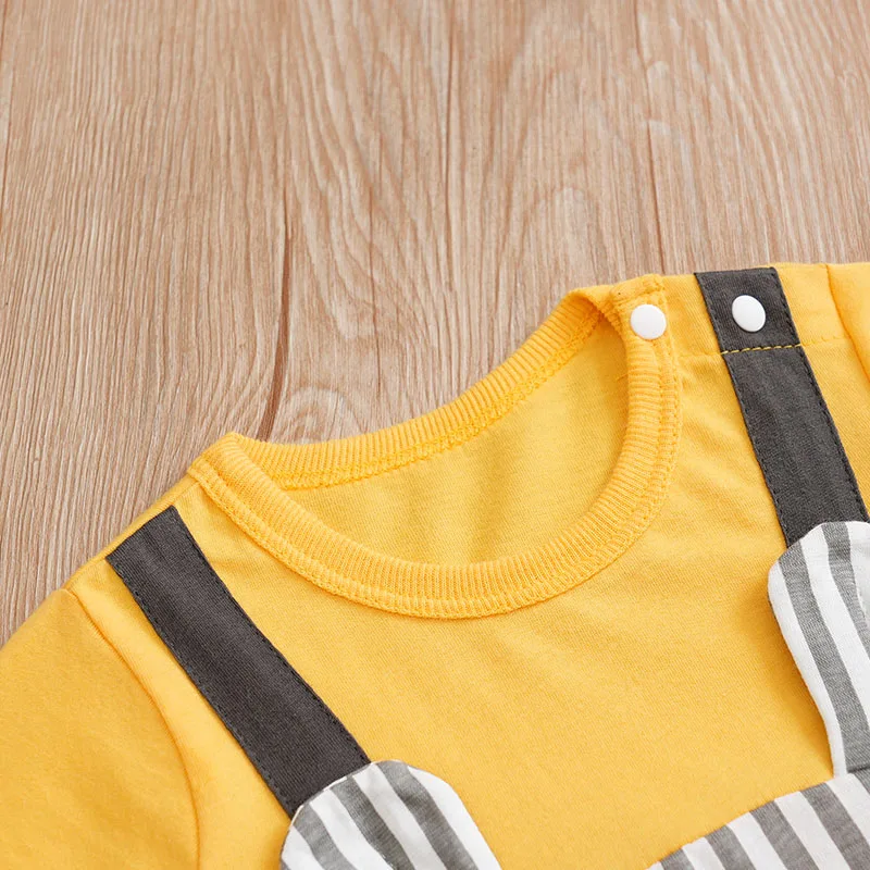 0-18 Baby Jumpsuit Cute Cartoon Mouse Print Cotton Comfortable And Soft Boy And Girl Summer Short Sleeved Newborn Clothes - Image 3