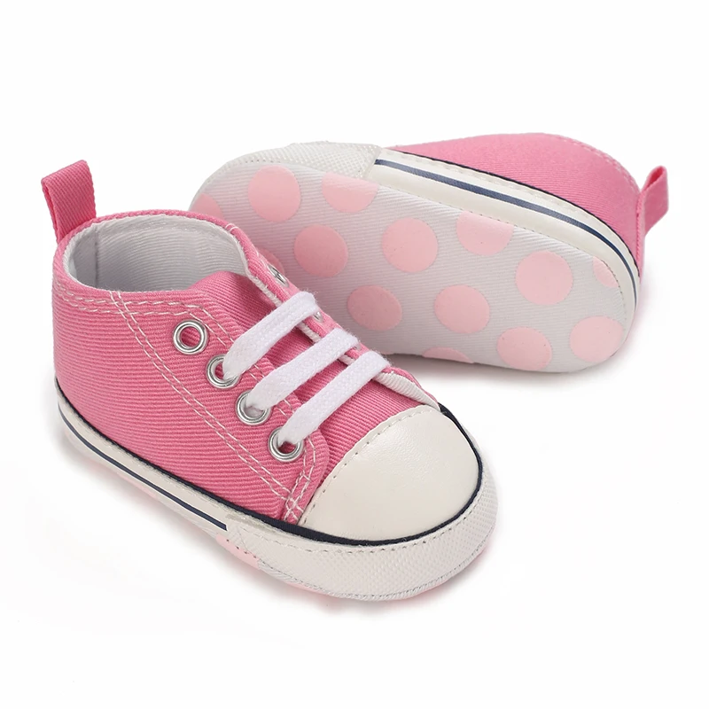 0-18 months Pink Baby Shoes Princess Fashion Sneakers Infant Toddler Soft sole Anti Slip First Walkers baby Christening Shoes - Image 3