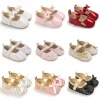 0-18M Cute Princess Baby Girl Shoes Soft Sole Non-slip Infant Toddler Prewalker First Walkers