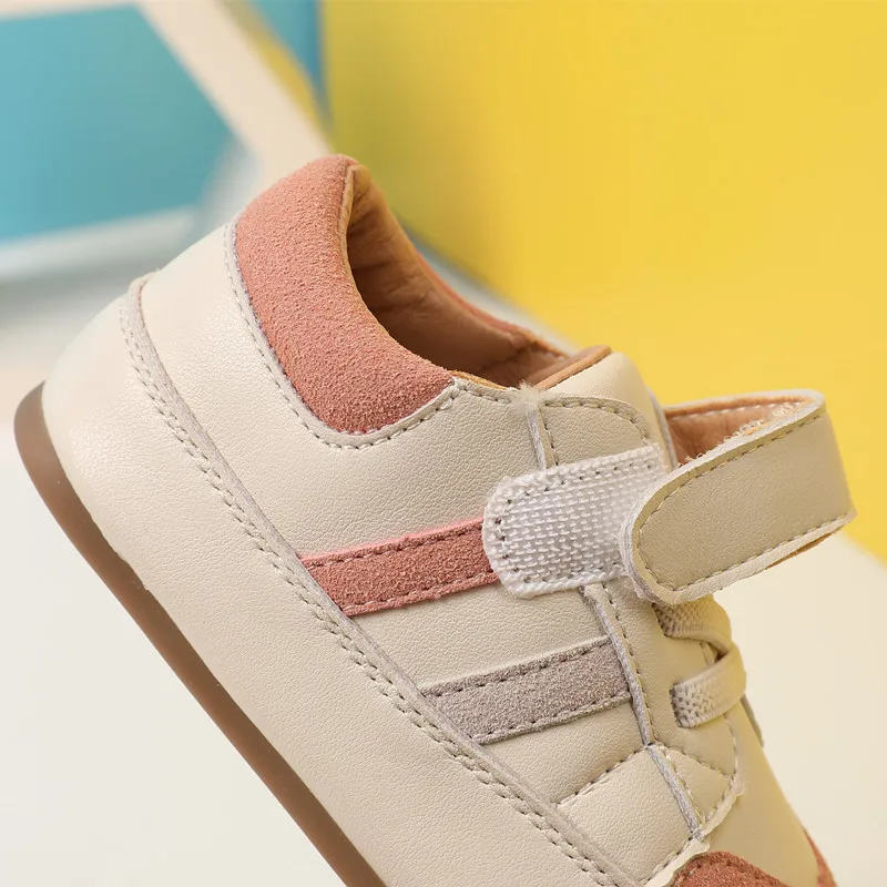 0-5 Years New Baby Shoes For Boy Leather Toddler Barefoot Shoes Soft Sole Outdoor Kids Tennis Fashion Little Girls Sneakers - Image 5