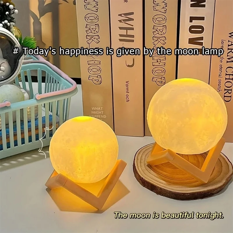 1 LED Moon Light Galaxy Night Light, DIY Moon Night Light for Girls Boys Kids, Women Birthday Gift, Bedroom Decoration - Image 6