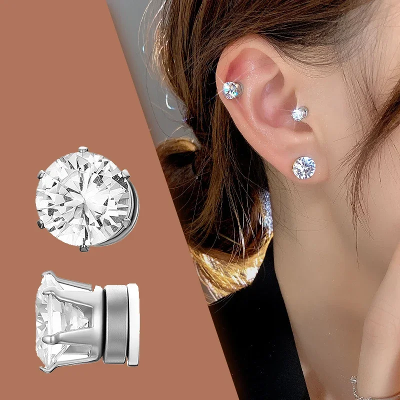 1 Pairs Zircon Stud Earring For Men Stainless Steel Women Crystal Earring Stud Boy Girls Mini Stud Earring Piercing Jewelry Gift - Image 2