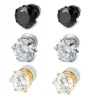 1 Pairs Zircon Stud Earring For Men Stainless Steel Women Crystal Earring Stud Boy Girls Mini Stud Earring Piercing Jewelry Gift