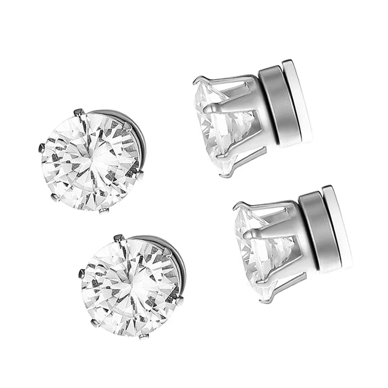 1 Pairs Zircon Stud Earring For Men Stainless Steel Women Crystal Earring Stud Boy Girls Mini Stud Earring Piercing Jewelry Gift - Image 3