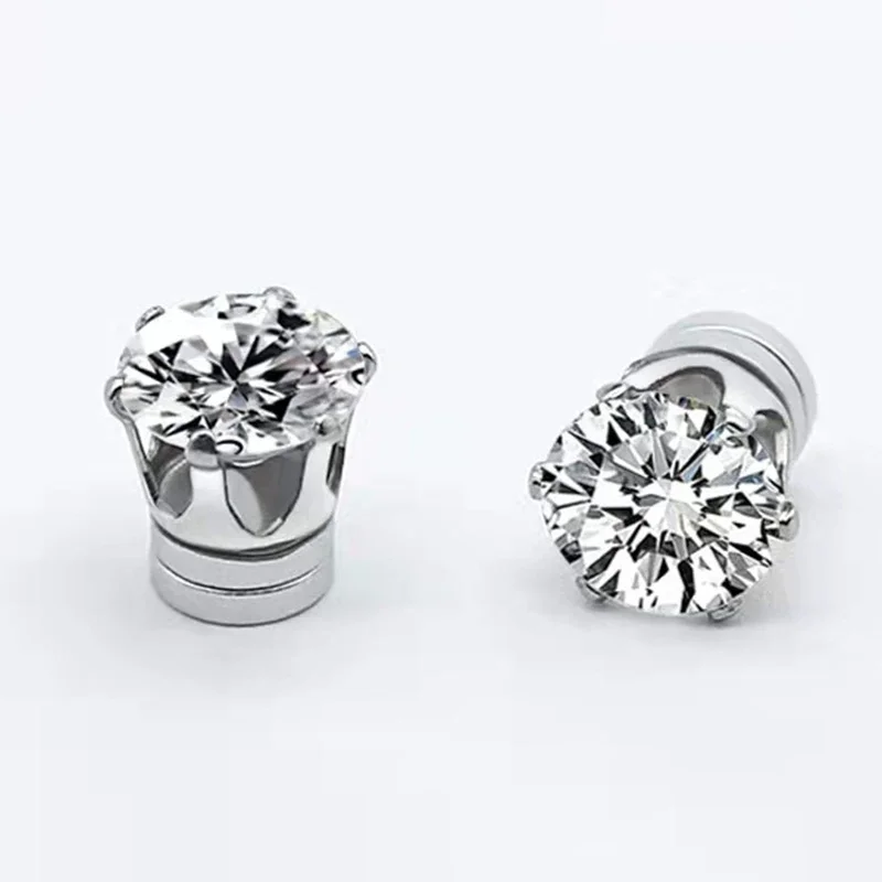 1 Pairs Zircon Stud Earring For Men Stainless Steel Women Crystal Earring Stud Boy Girls Mini Stud Earring Piercing Jewelry Gift - Image 5