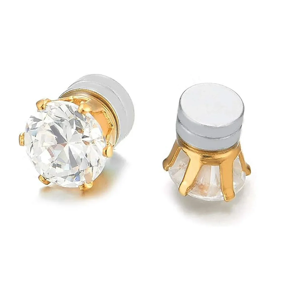 1 Pairs Zircon Stud Earring For Men Stainless Steel Women Crystal Earring Stud Boy Girls Mini Stud Earring Piercing Jewelry Gift - Image 6