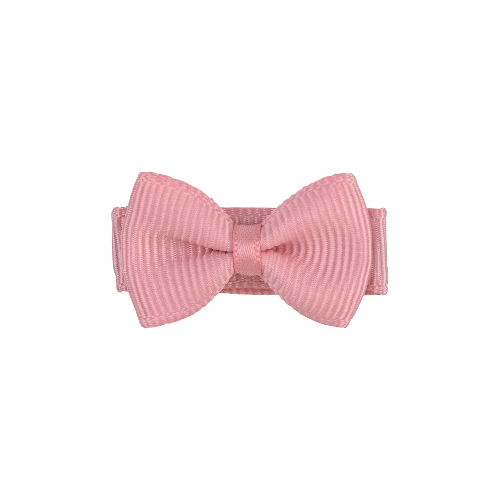 1.2 Inches Solid Colors Mini Hair Bows With Clip For Kids Girls Hairgrips Ribbon Covered Safety Bows Headwear Hair Accessories - Image 5