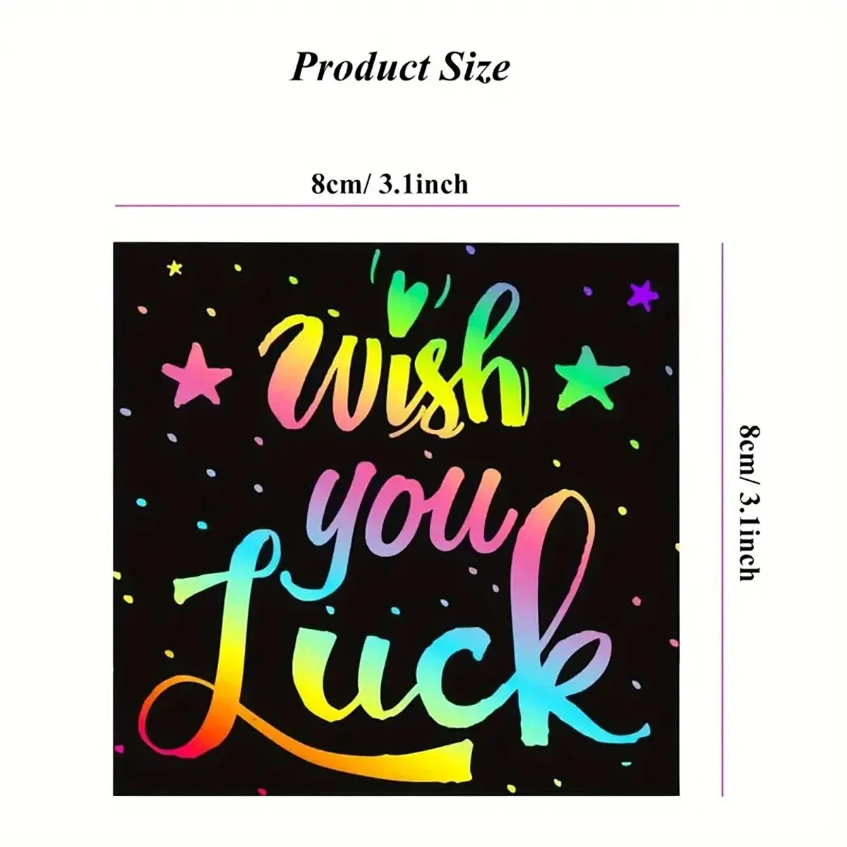 100pcs Scratch Art Cards Set - Magic Rainbow Painting Kit for Family Bonding, DIY Craft Activity Stencils & Bamboo Stick - Image 6