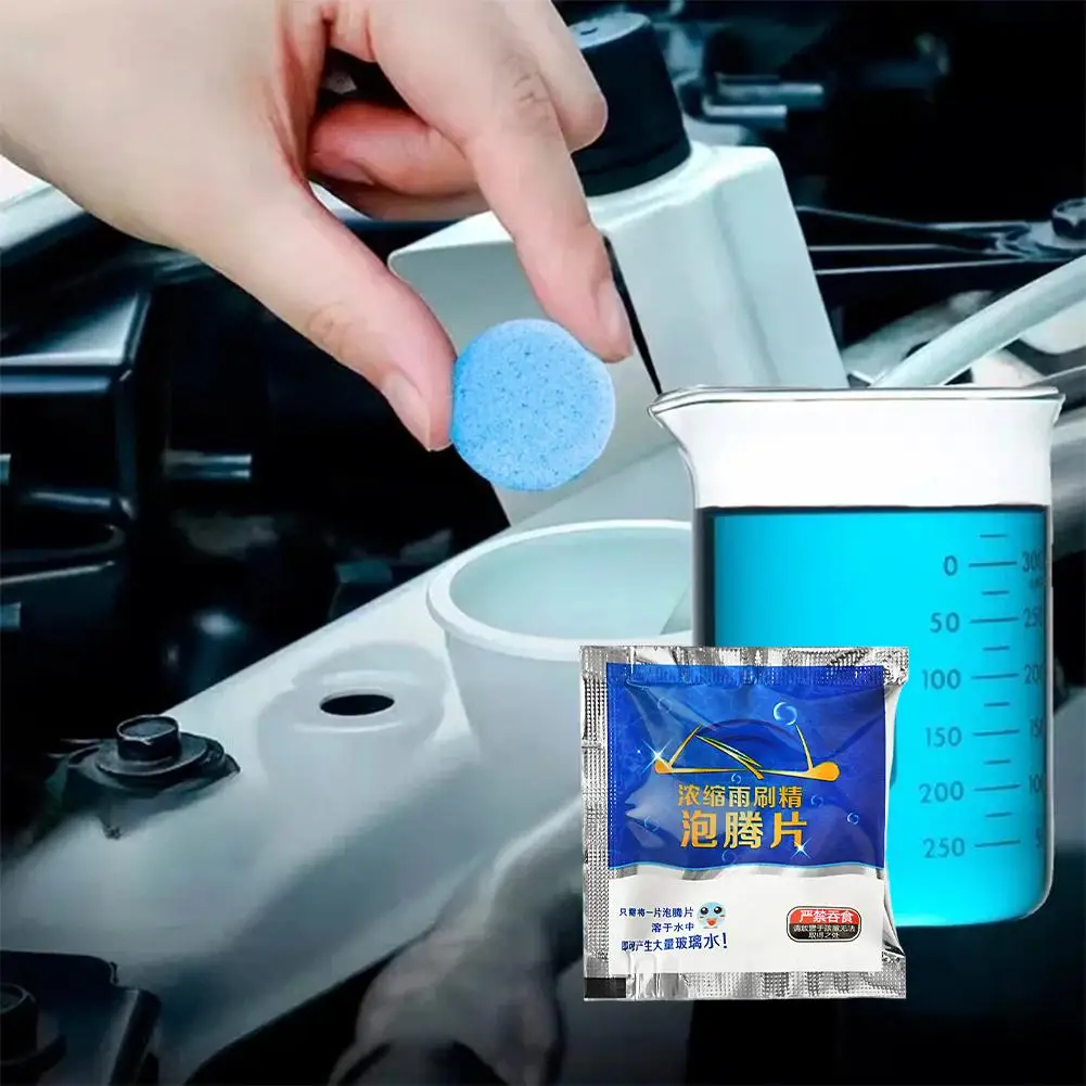 10/30/50Pcs Solid Cleaner Car Windscreen Cleaner Effervescent Tablet Auto Wiper Glass Solid Clean Concentrated Tablets Detergent - Image 3