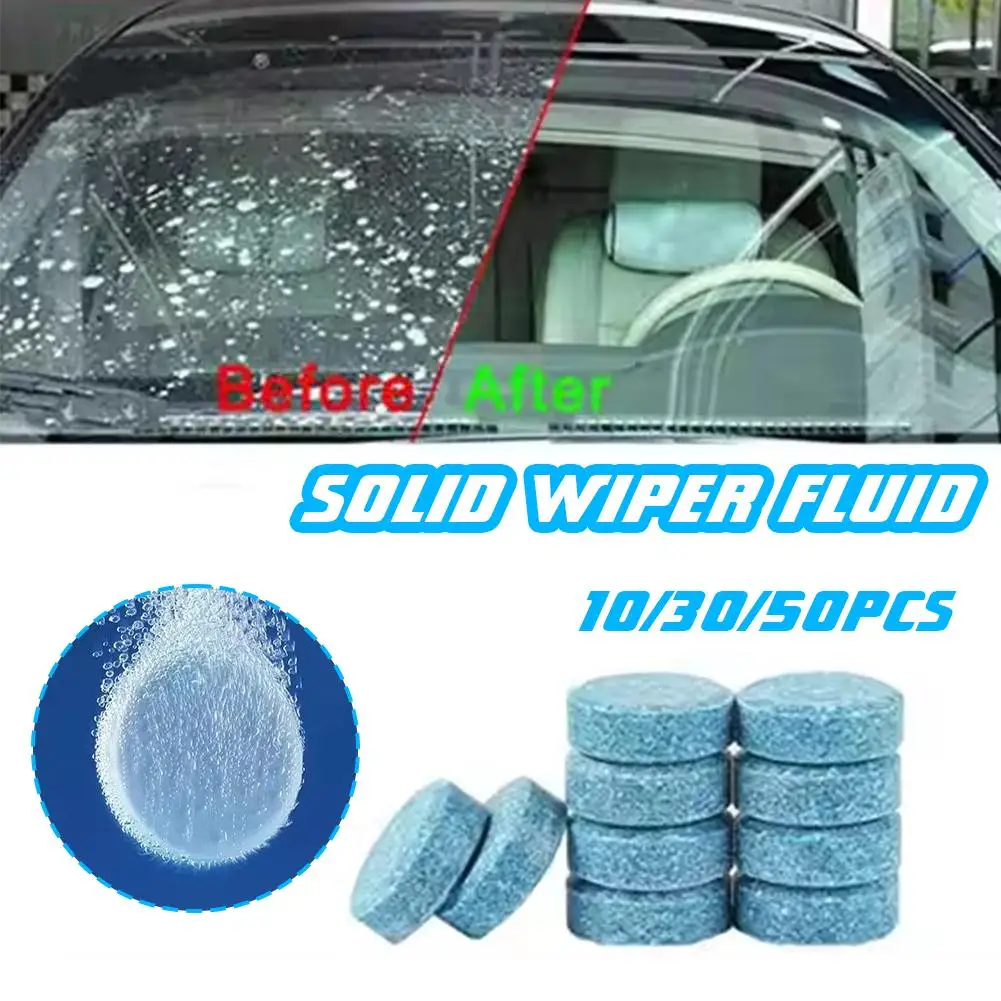 10/30/50Pcs Solid Cleaner Car Windscreen Cleaner Effervescent Tablet Auto Wiper Glass Solid Clean Concentrated Tablets Detergent - Image 4