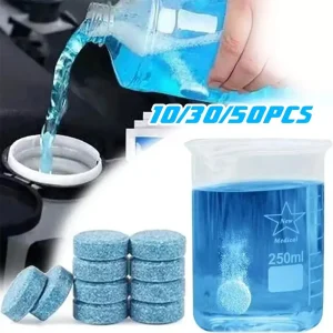 10/30/50Pcs Solid Cleaner Car Windscreen Cleaner Effervescent Tablet Auto Wiper Glass Solid Clean Concentrated Tablets Detergent