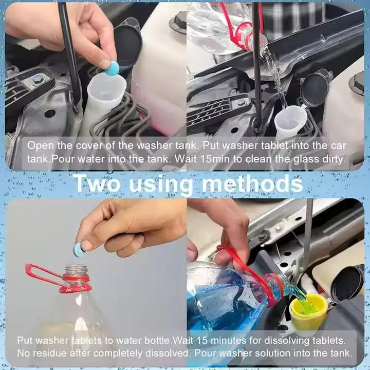 10/30/50Pcs Solid Cleaner Car Windscreen Cleaner Effervescent Tablet Auto Wiper Glass Solid Clean Concentrated Tablets Detergent - Image 5