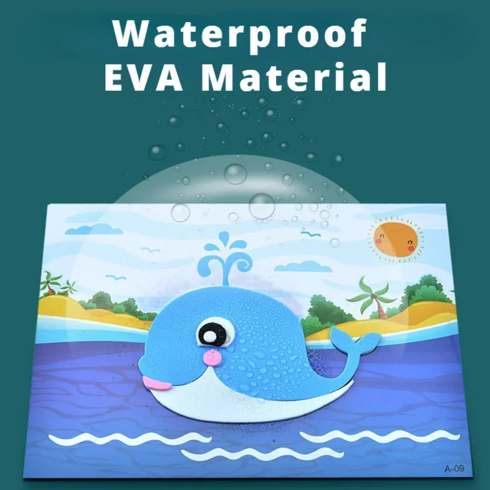 10Pcs 3D EVA Foam Sticker Puzzle Game DIY Cartoon Animal Craft Toys Kids Drawing Toy Learning Education Toys for Children Gifts - Image 6