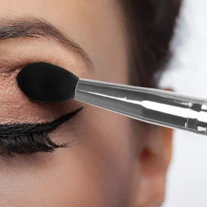 10Pcs Eyeshadow Brush Set Portable Premium Eye Makeup Brushes Comfortable Non-Scratch Soft Brush Tips for Business Travel