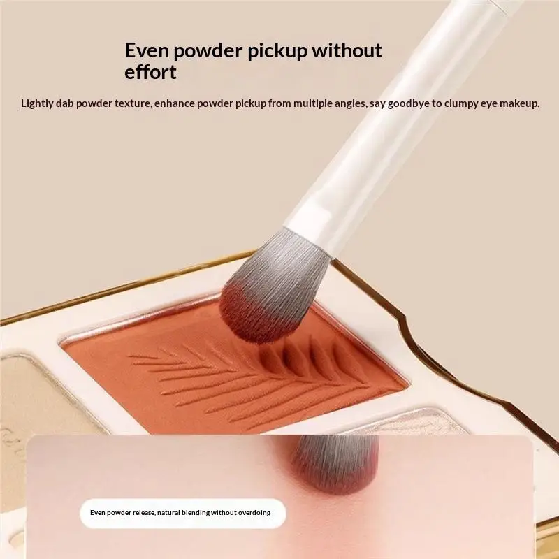 10Pcs Natural Eye Makeup Brushes Set With Storage Bag Detail Eyeshadow Brush Makeup Brush White Ultra Soft Makeup Tool - Image 5