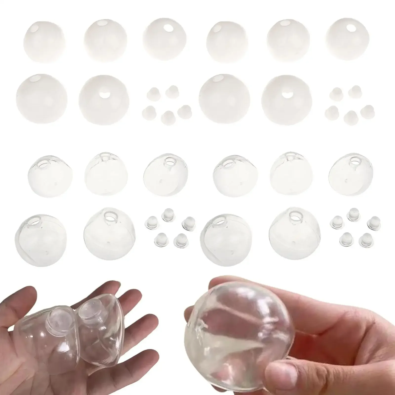 10x Blank Noisy Ball DIY Kit Press Ball Skin for Children Adults Boys Girls