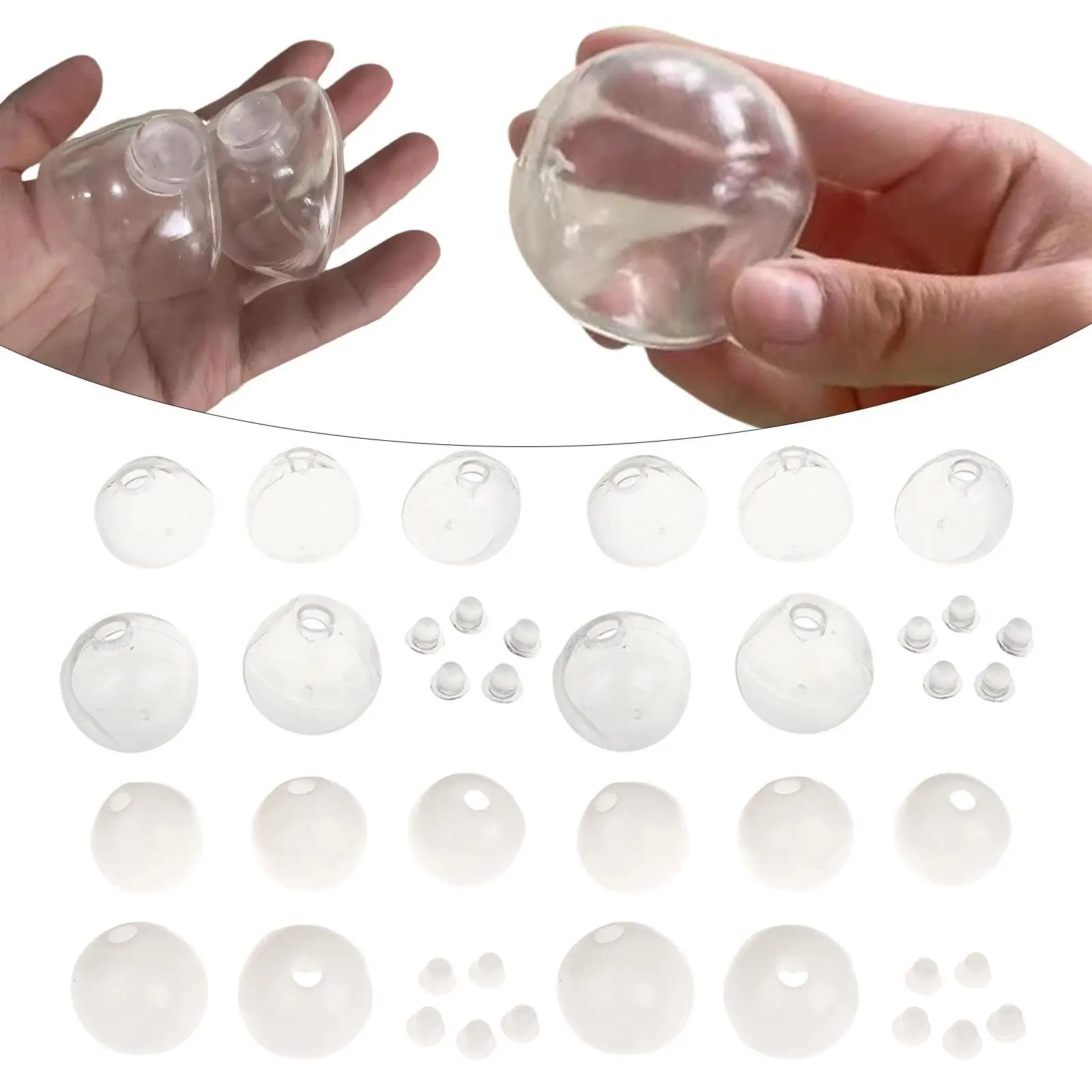 10x Blank Noisy Ball DIY Kit Press Ball Skin for Children Adults Boys Girls