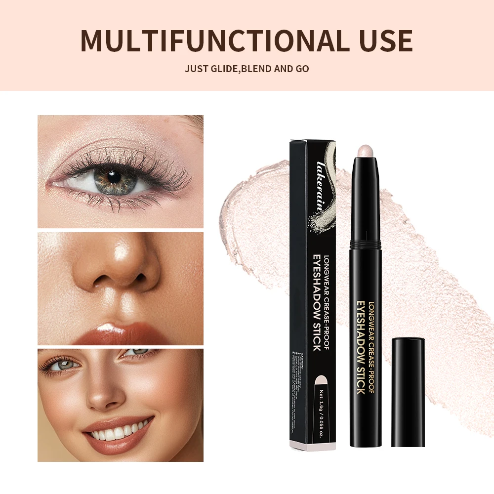 12 Colors Eyeshadow Pencil Stick Shimmer And Matte Waterproof Metallic Glitter Eye Shadow Highlighter Pencil Eyeshadow Cosmetics - Image 5