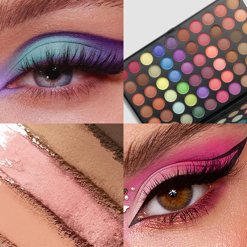 120 Colors Glitter Eyeshadow Palette Matte shimmer Waterproof Long Lasting Pressed Powder Cosmetics Kit Fashion Gift for Women - Image 2