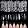 120pcs Clear Nail Tips Set Coffin Almond Slender Stiletto Oval Square & More Shapes Full Cover Acrylic Press on Nails 12 Sizes