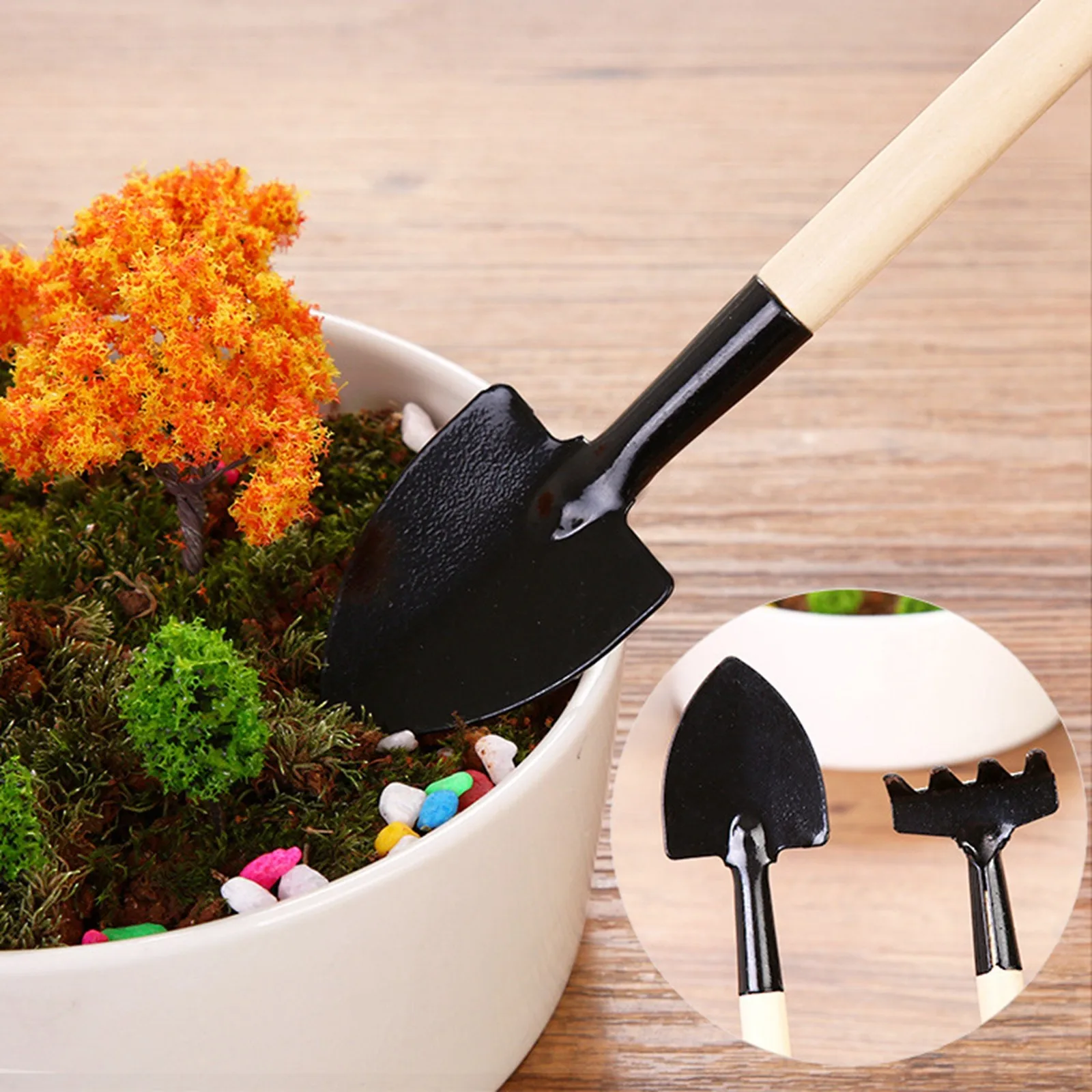 1/2/3Pcs Mini Hand Shovel for Gardening Trowel Garden Planting Loosening Tools Wood Handle Heavy Duty Garden Hand Tool Set - Image 2