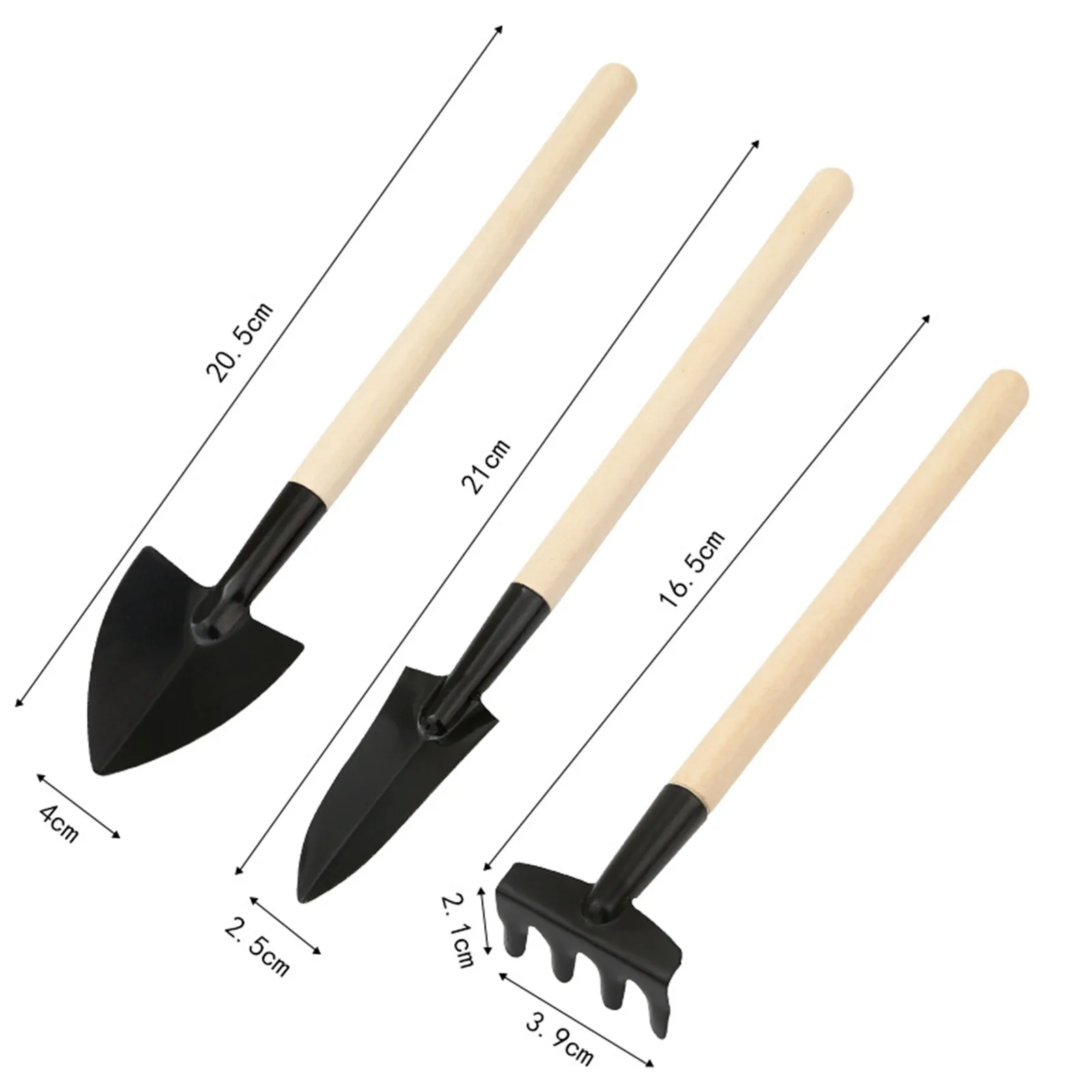 1/2/3Pcs Mini Hand Shovel for Gardening Trowel Garden Planting Loosening Tools Wood Handle Heavy Duty Garden Hand Tool Set - Image 5