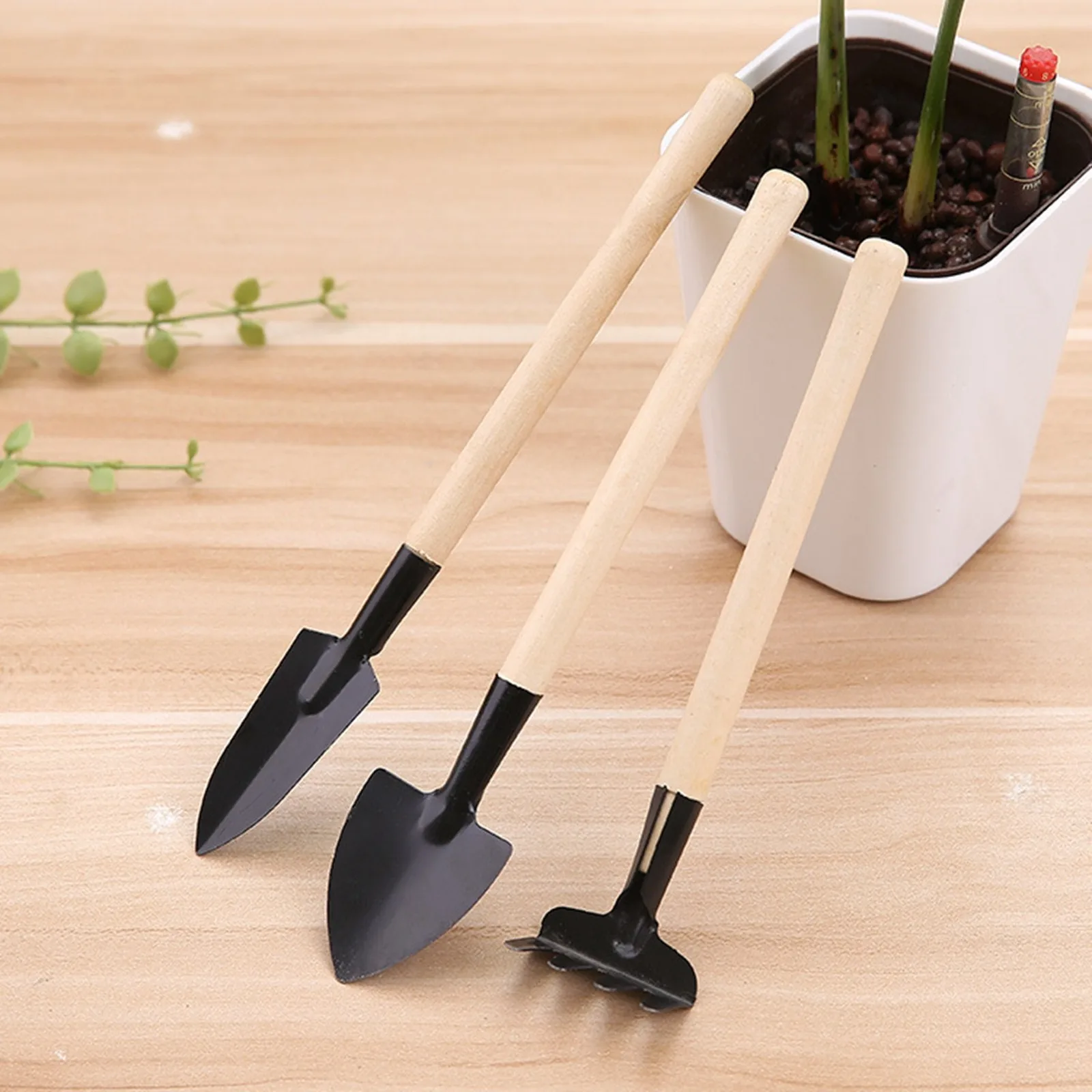 1/2/3Pcs Mini Hand Shovel for Gardening Trowel Garden Planting Loosening Tools Wood Handle Heavy Duty Garden Hand Tool Set - Image 6