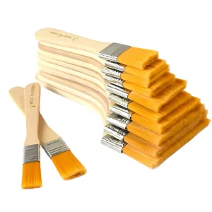 12pcs Nylon Paint Brushes Large Area Paint Brushes Oil Painting Stains Household Chips Varnishes Glue and Plaster Cleaning Tools