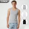 1/3-Piece Men's Short-Sleeved Plain-Color Summer Sports t-Shirt For Young People Comfortable For Home Use Multi-Functional