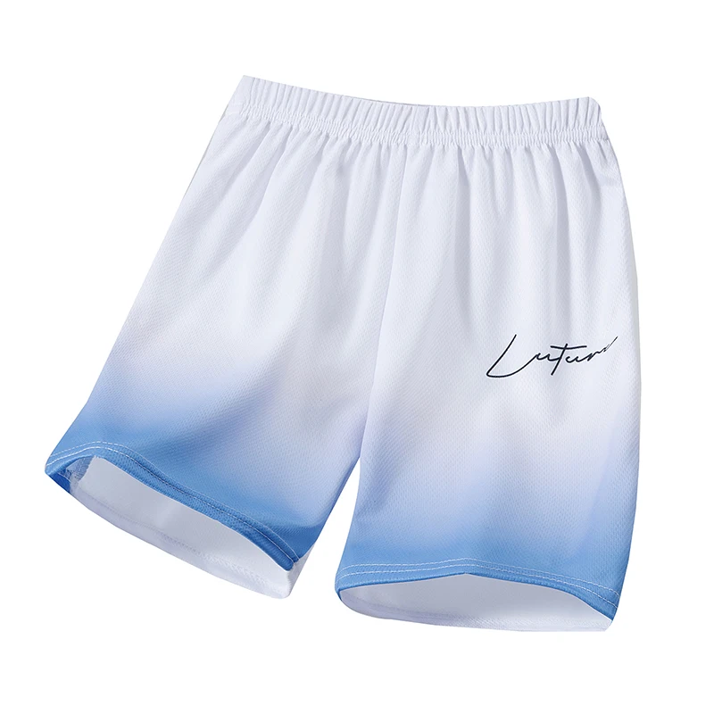 1/3 Pieces cChildren's Summer Gradient Tie Dye Fashionable Casual Shorts Boys' Loose Sports Elastic Pants Girls' Versatile Pants - Image 4