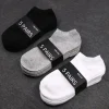 1/3/5/6pairs Men Women Socks Black White Grey Comfortable Breathable Ankle Socks Spring Summer 2024 Short Socks Low Cut Thin