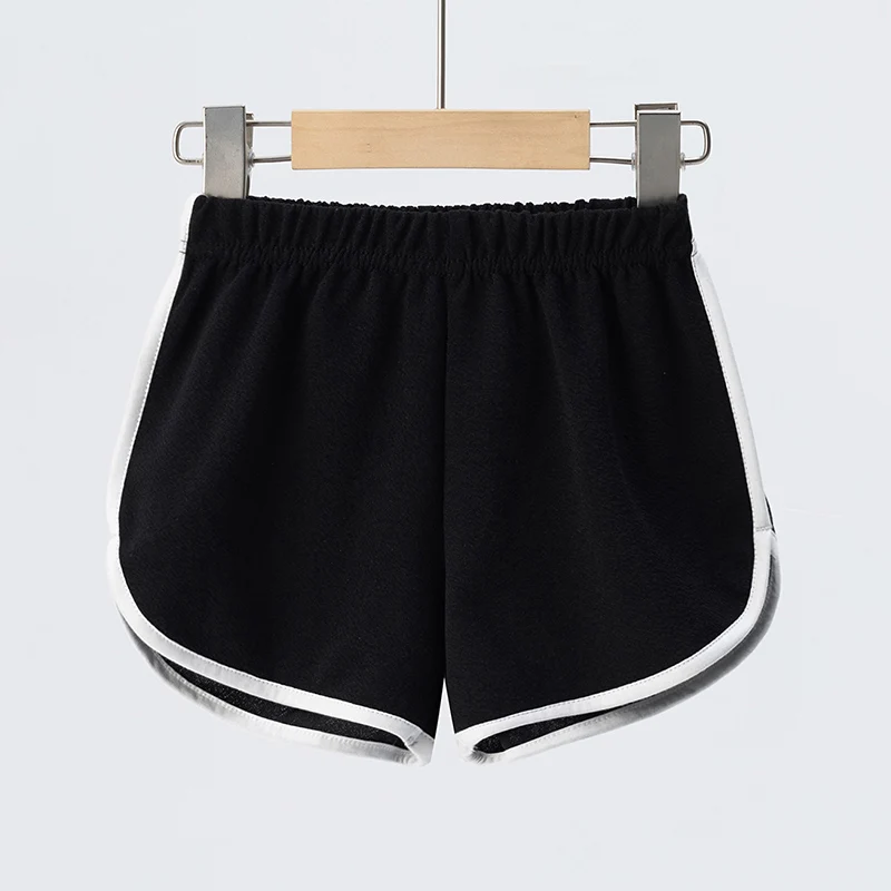 1/4 Piece Children's Solid Color Joker Small Hot Pants Boys And Girls Sports Casual Shorts Comfortable Elastic Waist Beach Pants - Image 5