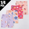 1/4 Piece Girl Summer Thin Sweet Cute Shorts Loose And Comfortable Anti-exposure Safety Pants Children's Casual Joker Home Pants