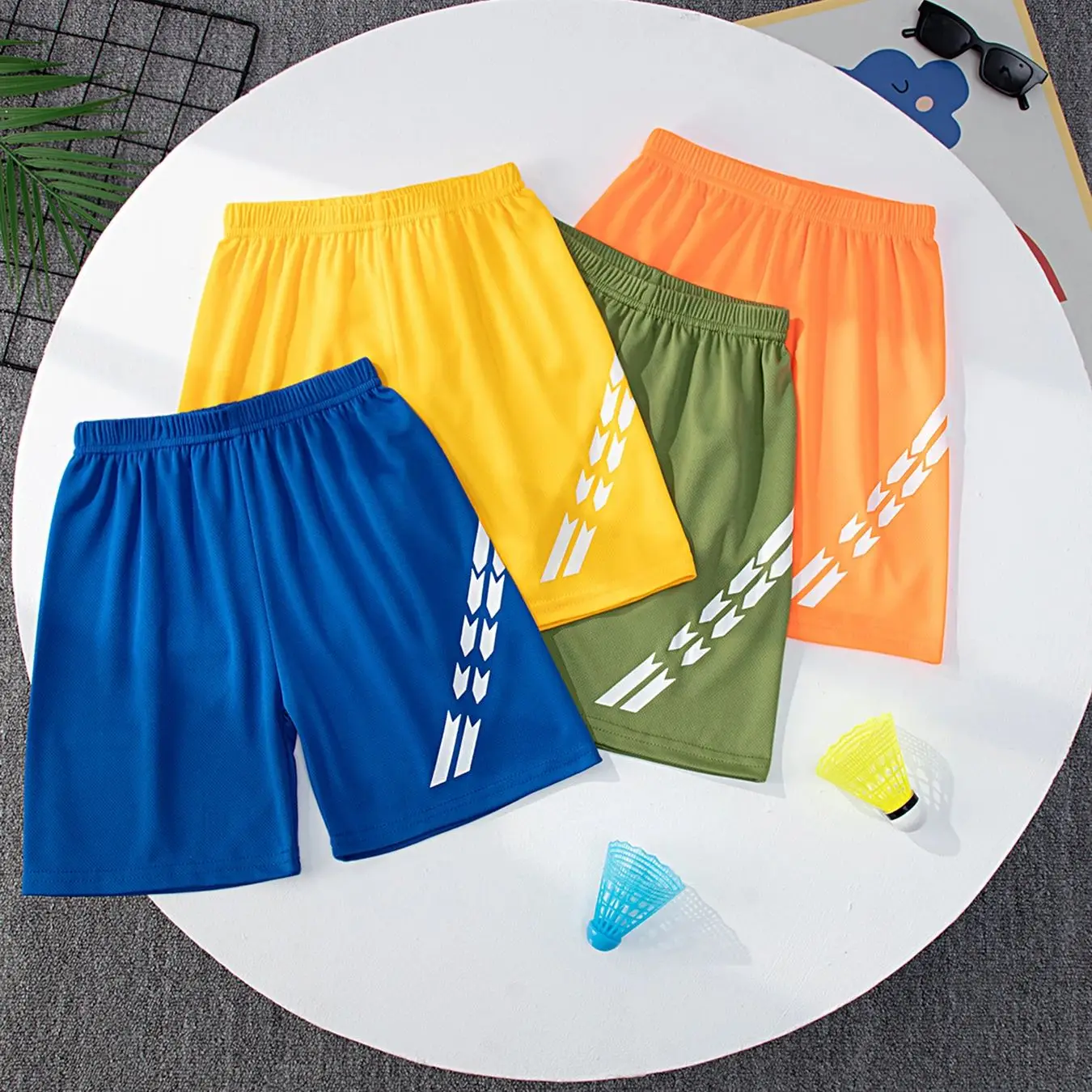 1/4-piece Set Of Children's Four Season Quick Drying Sports Shorts Summer Multi-color Casual Versatile Pants for boys and girls - Image 2