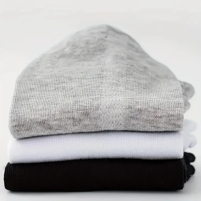 1/5/10 pairs of unisex breathable and comfortable socks for daily solid color summer socks - Image 5