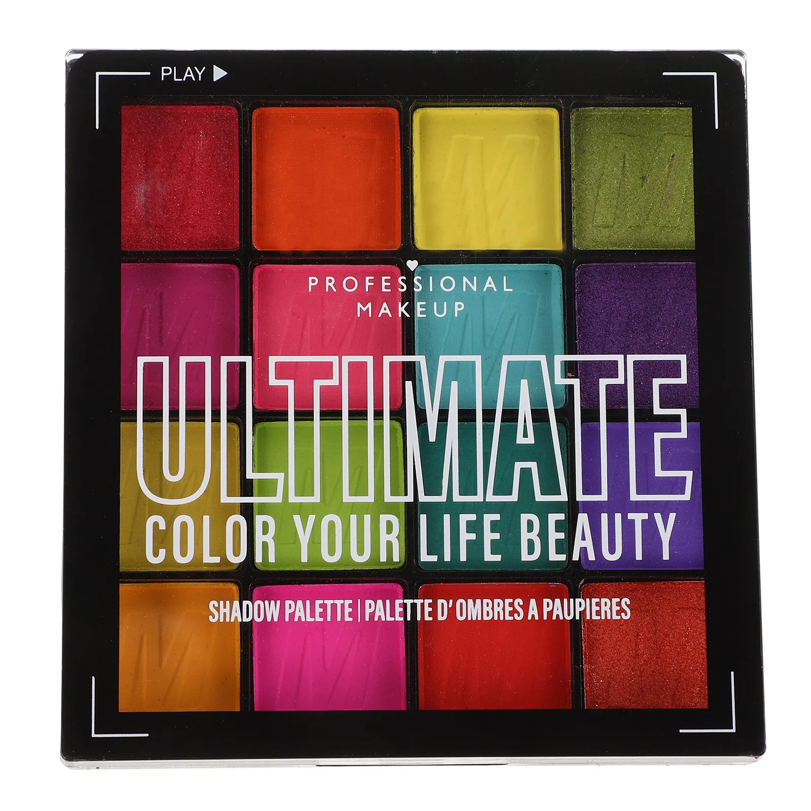 16 Shadow Palette Matte Shimmer Glitter Waterproof Smudge Proof All Day Wear Korean Style Festival Halloween Party
