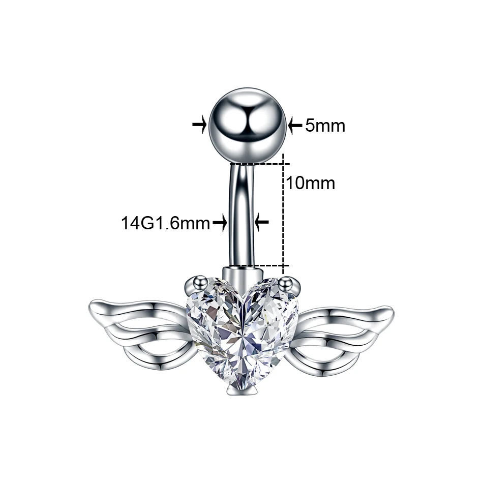 1PC Crystal Belly Button Rings For Women Navel Ring Zircon Drop Dangle Body Jewelry Piercing Beach Belly Navel Rings - Image 2