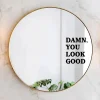 1Pc Encouraging Text Wall Mirror Sticker Furniture Home Decor Accessories Living Room Kids Room Decoration Bedroom Wall Decals