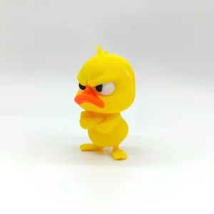 1Pcs Angry yellow duck statue, angry white eyed funny duck, humorous indoor and outdoor home decoration, and car decoration