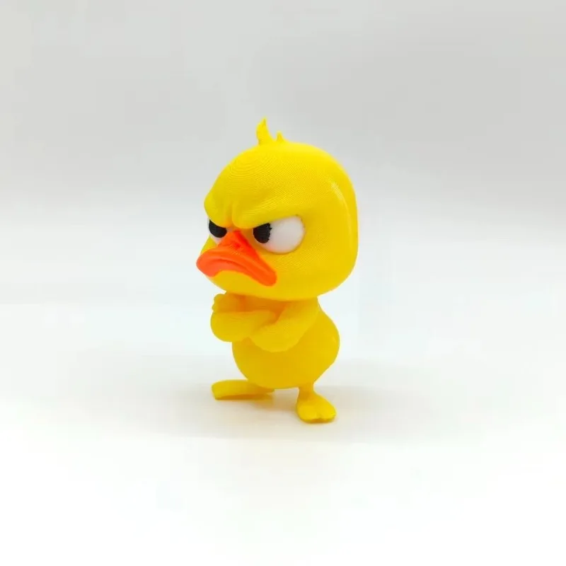 1Pcs Angry yellow duck statue, angry white eyed funny duck, humorous indoor and outdoor home decoration, and car decoration