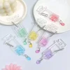 1Pcs Cute Anime Backpack Charm Girls Aesthetic Climbing Hook Accessory Nurse Needle Carabiner Acrylic Shaped Bag Keychain