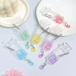 1Pcs Cute Anime Backpack Charm Girls Aesthetic Climbing Hook Accessory Nurse Needle Carabiner Acrylic Shaped Bag Keychain