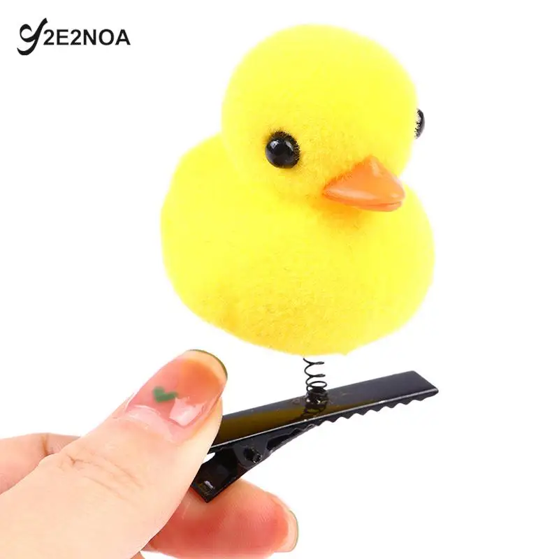 1Pcs Little Yellow Duck Hairpin For Children Gift Funny Christmas Gift Cute Spring Headdress