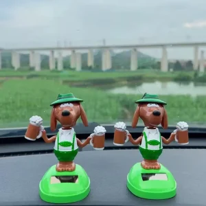1pc Creative Waving Dog Car Ornament Cartoon Puppy Decor Bedroom Car Craft Ornament Daily Decoration All Users Hot Sale New 2026