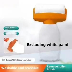 1pc Reusable 350ML Paint Roller Brush - Wall Repair And Touch-Up Tool(Container Only, Paint Not Included)